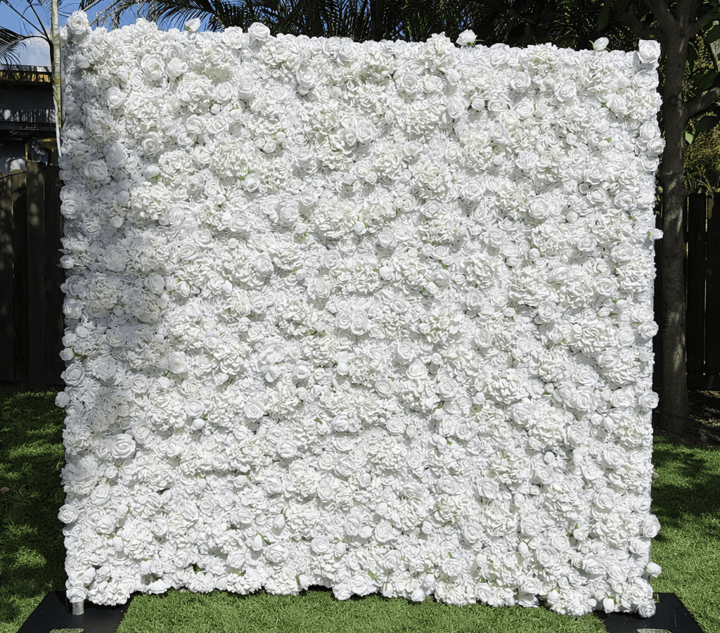 White Flower wall White flower wall rental in Miami for weddings and baby showers